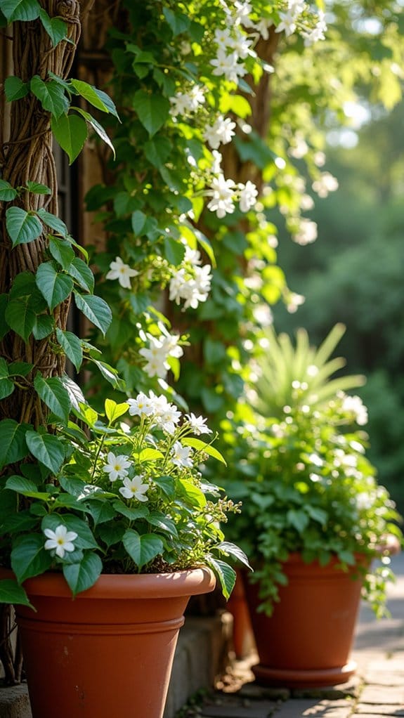 fragrant container garden elegance