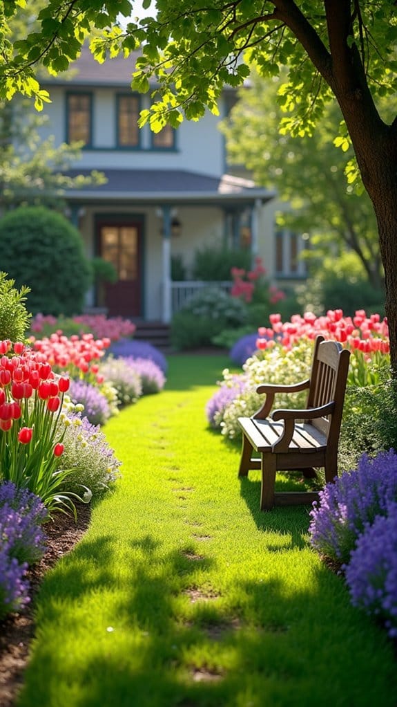 fragrant flower garden pathway