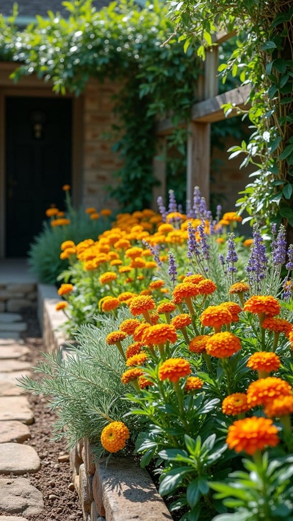 fragrant herb bed creation