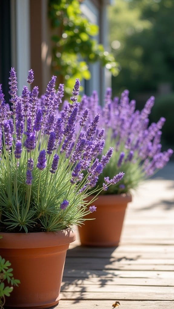 fragrant lavender container garden