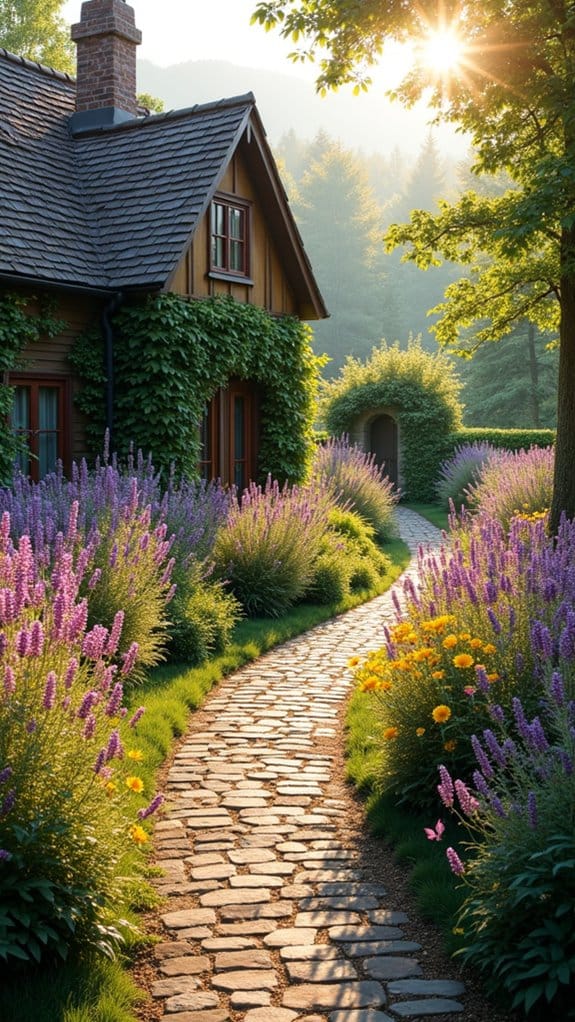 fragrant sensory garden pathways