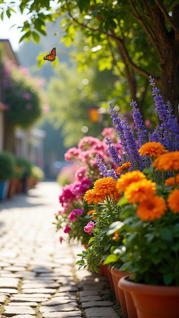 fragrant sidewalk flower garden