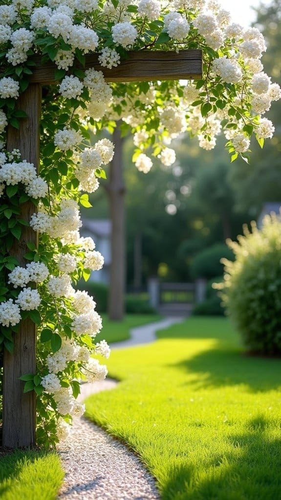 fragrant white jasmine trellis