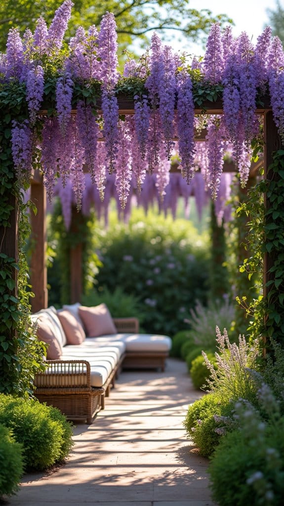 fragrant wisteria enhances ambiance