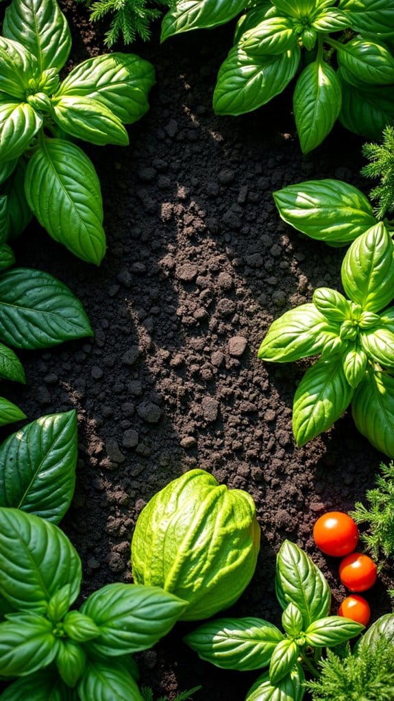 fresh herbs and vegetables