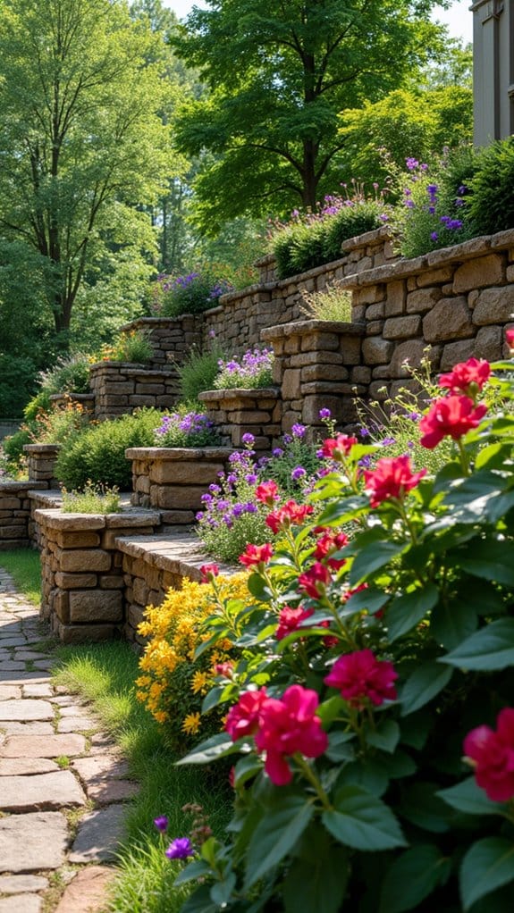 functional sloped yard design