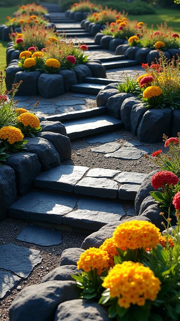 geometric garden design appeal