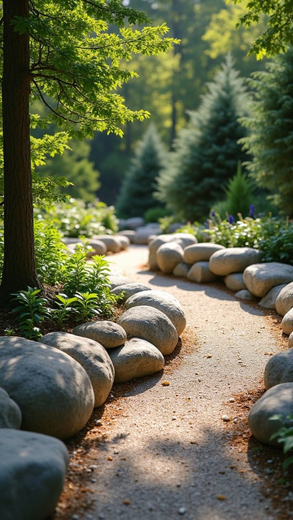 gravel pathways enhance landscaping