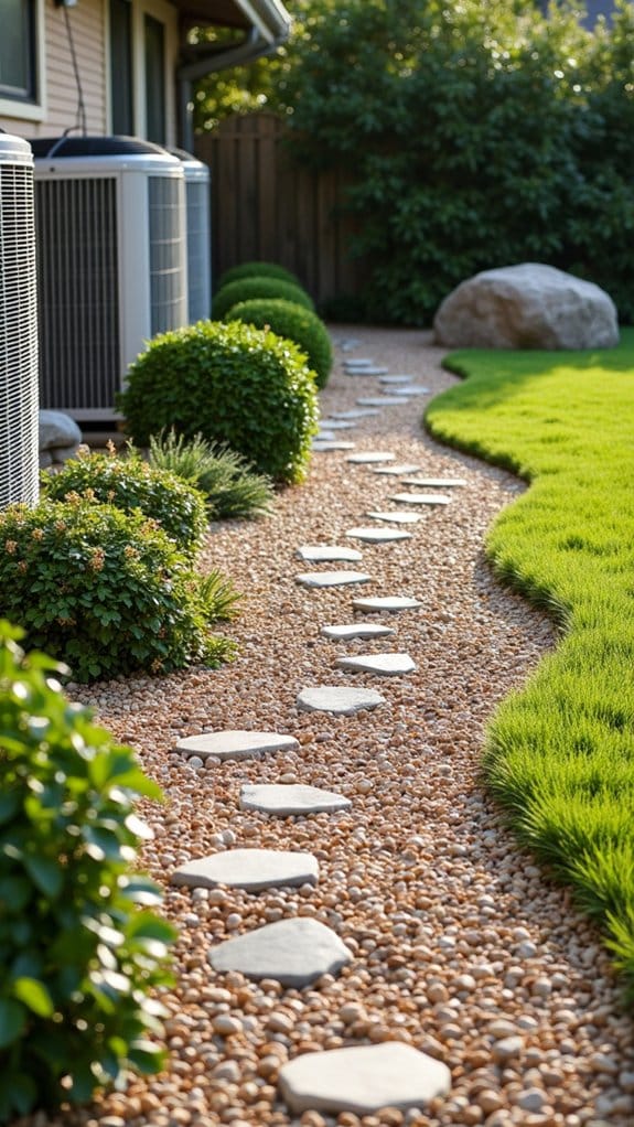 gravel pathways enhance outdoor functionality