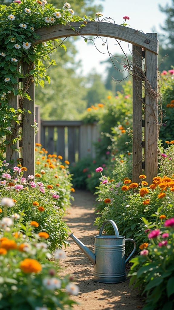 harvesting beautiful flower bouquets