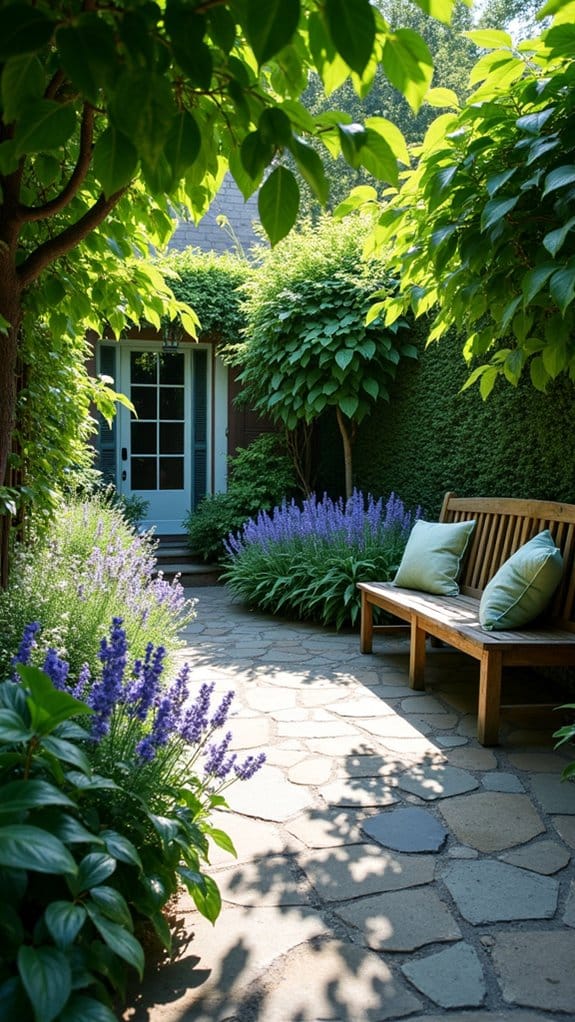 hostas enhance shady patios