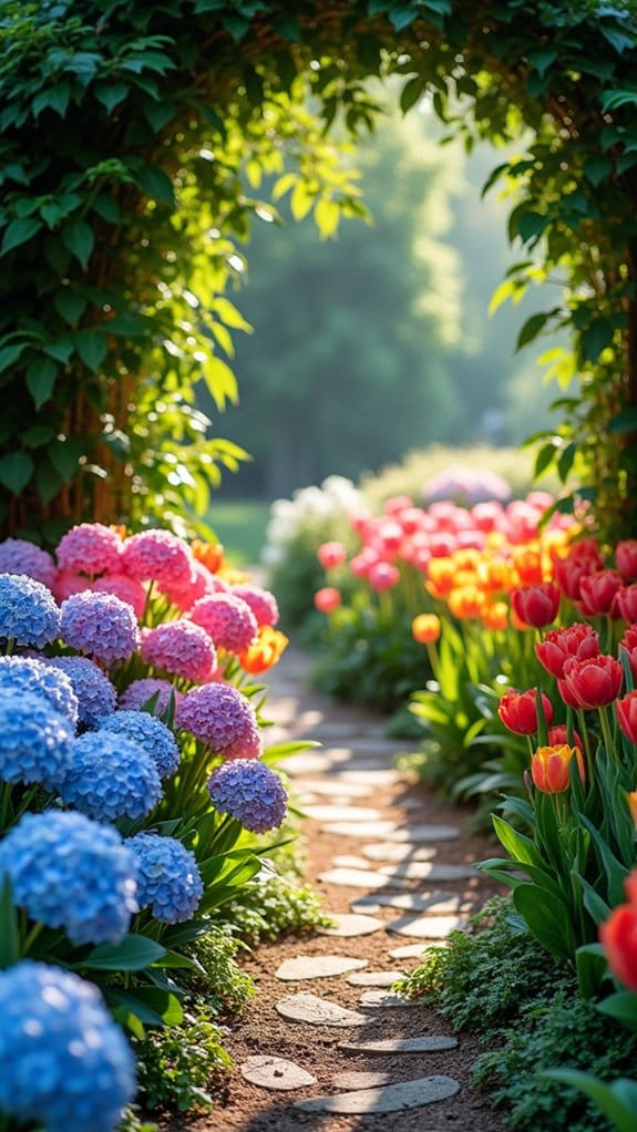 inviting outdoor space entry