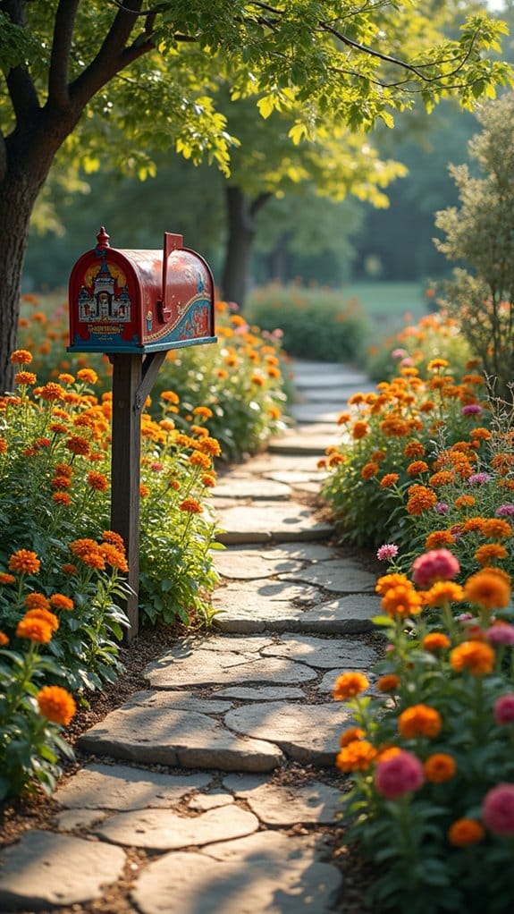 inviting rustic stone pathway