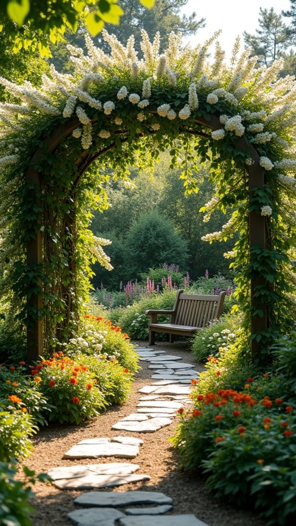 jasmine covered romantic arbors