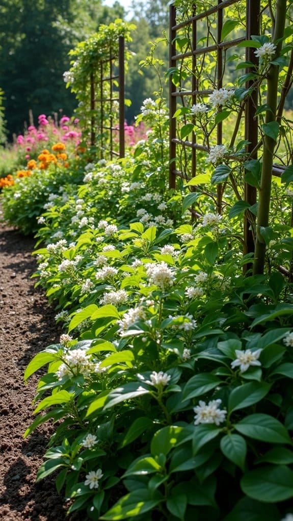 jasmine enhances mixed borders