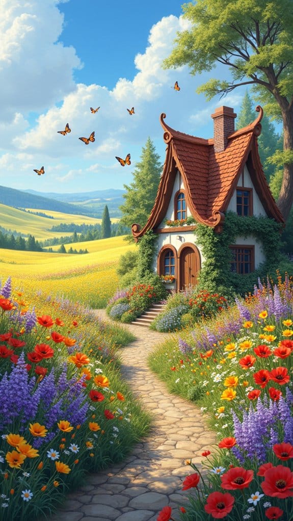 joyful wildflower meadow dance