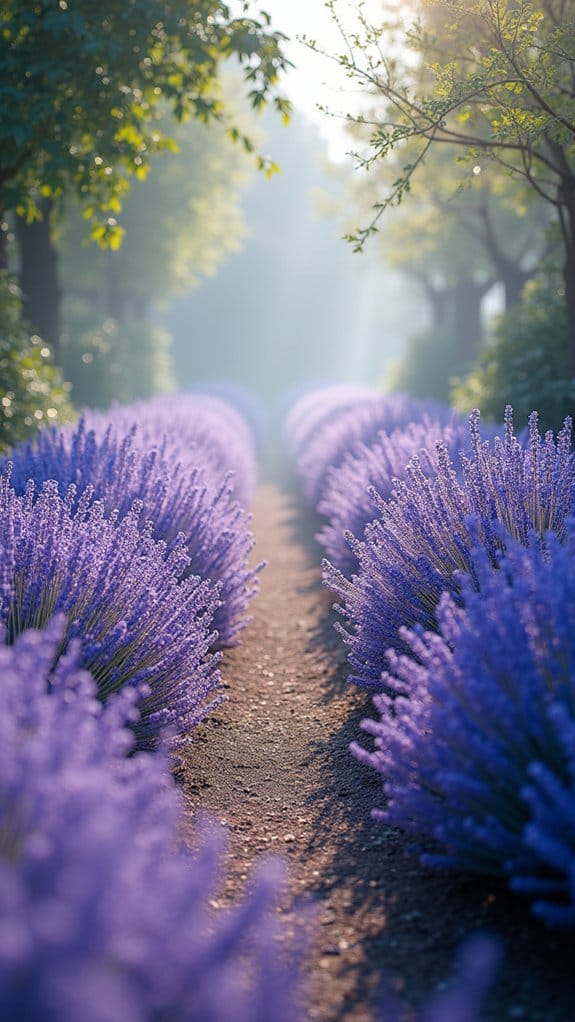 lavender scented serene pathways