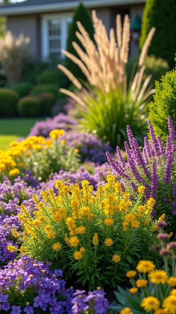 layered planting for depth