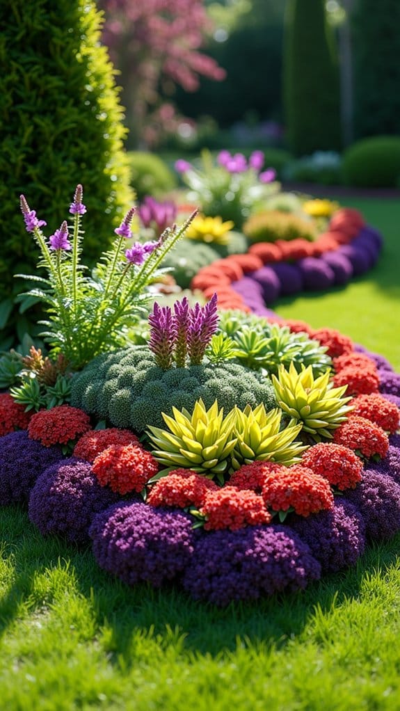 layering plants for contrast