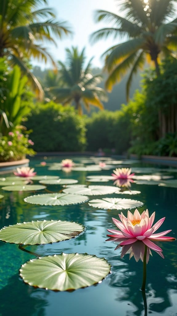 lotus plants enhance tranquility