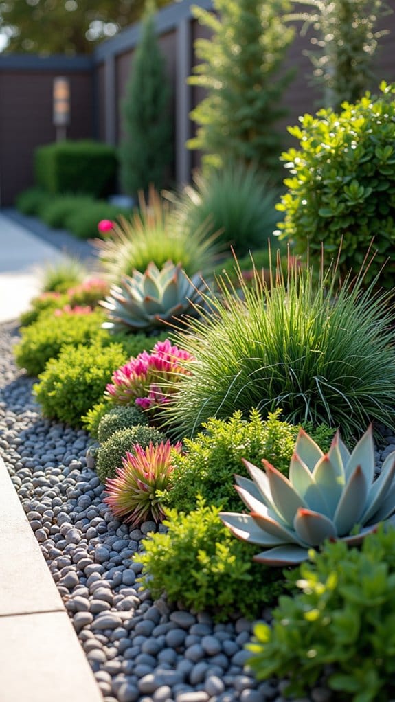low maintenance flower beds