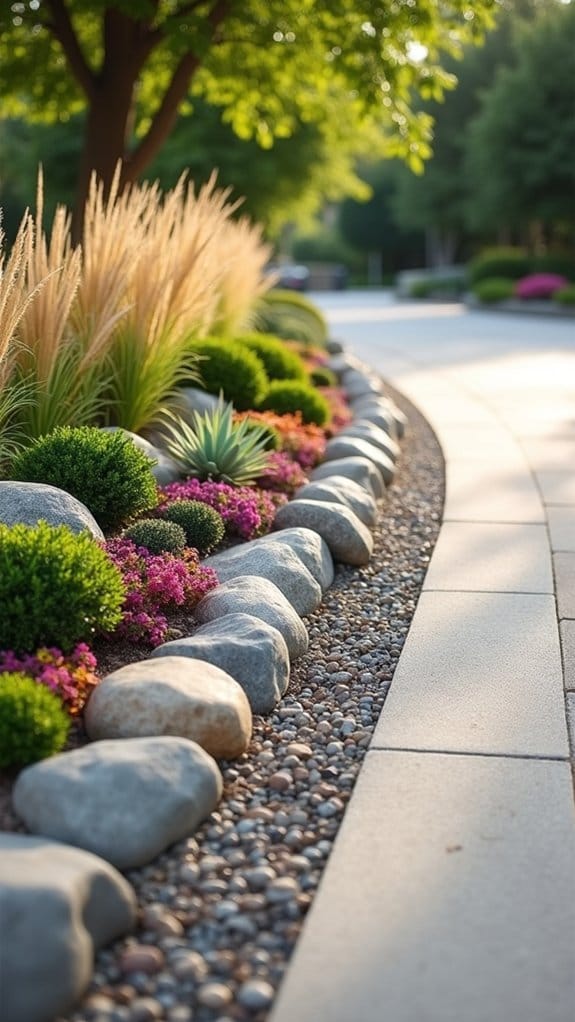 low maintenance rock garden design