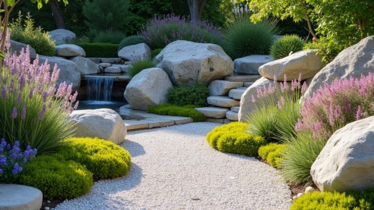 low maintenance rock garden ideas