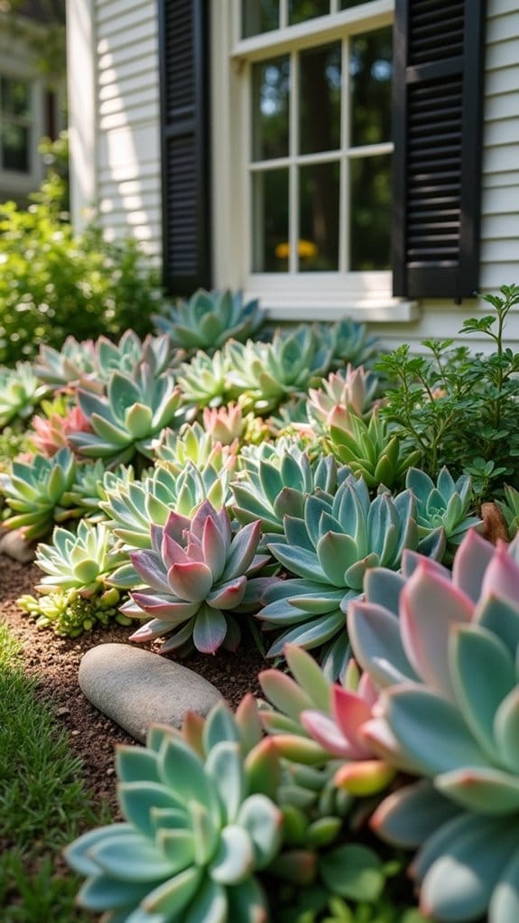 low maintenance succulent garden