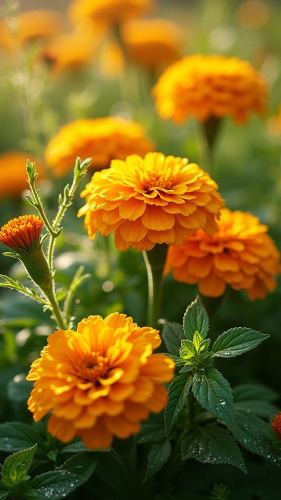 marigold and herb combinations