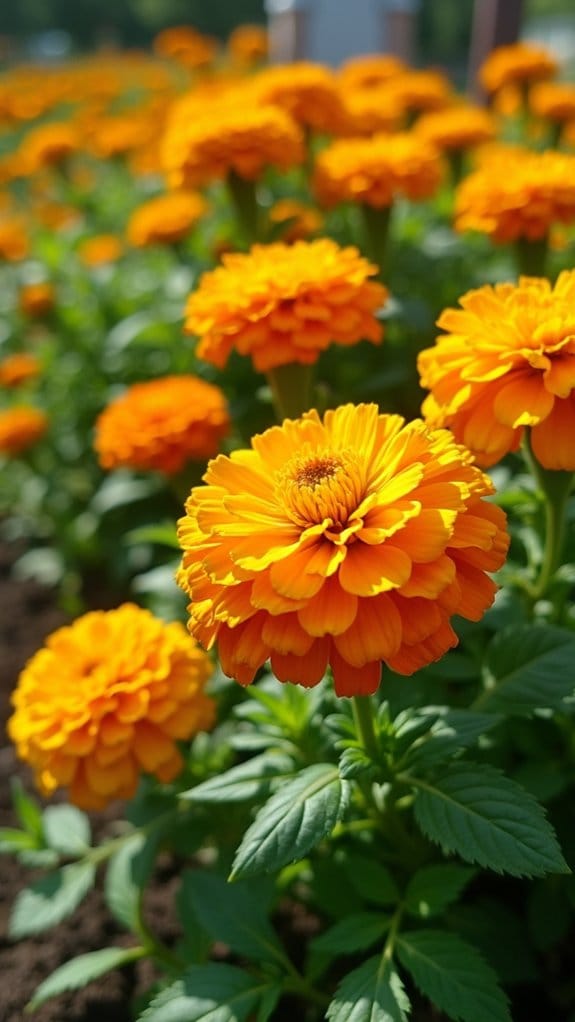 marigolds enhance garden harmony
