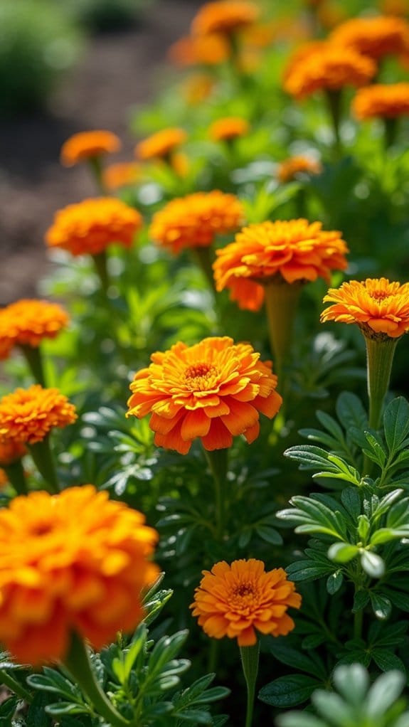 marigolds enhance vegetable gardens
