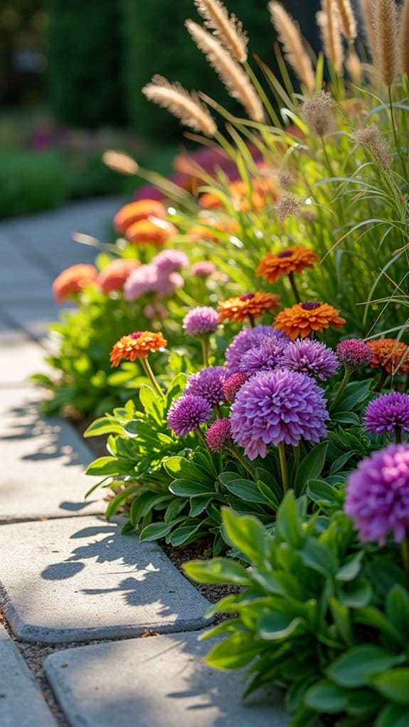 mixed media garden borders