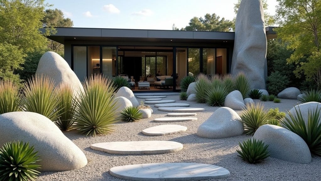 17 Sleek Modern Rock Landscaping Ideas to Elevate Your Curb Appeal