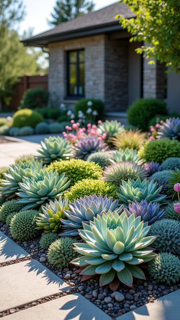 modern succulent garden design