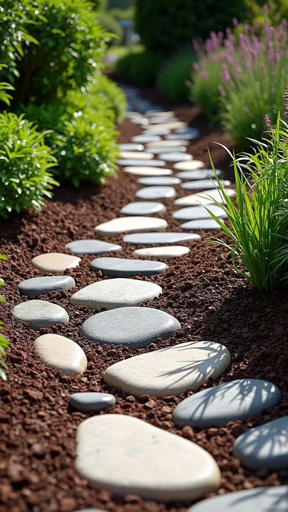 mulch and rock combination benefits