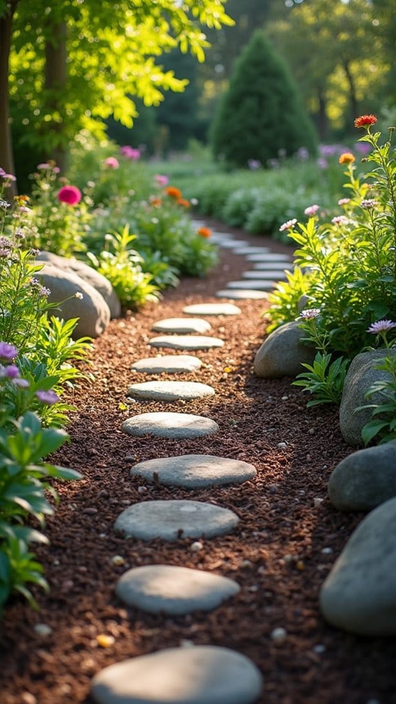 mulch pathways enhance gardens
