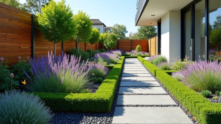 narrow flower bed designs
