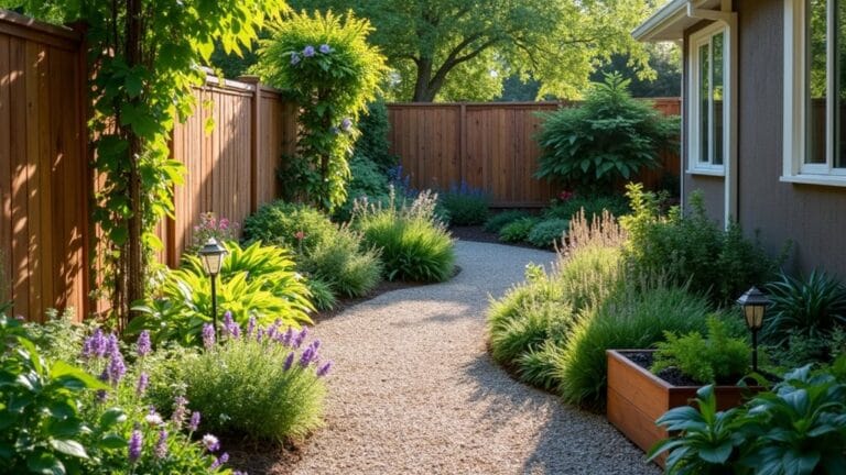 narrow space flower bed ideas