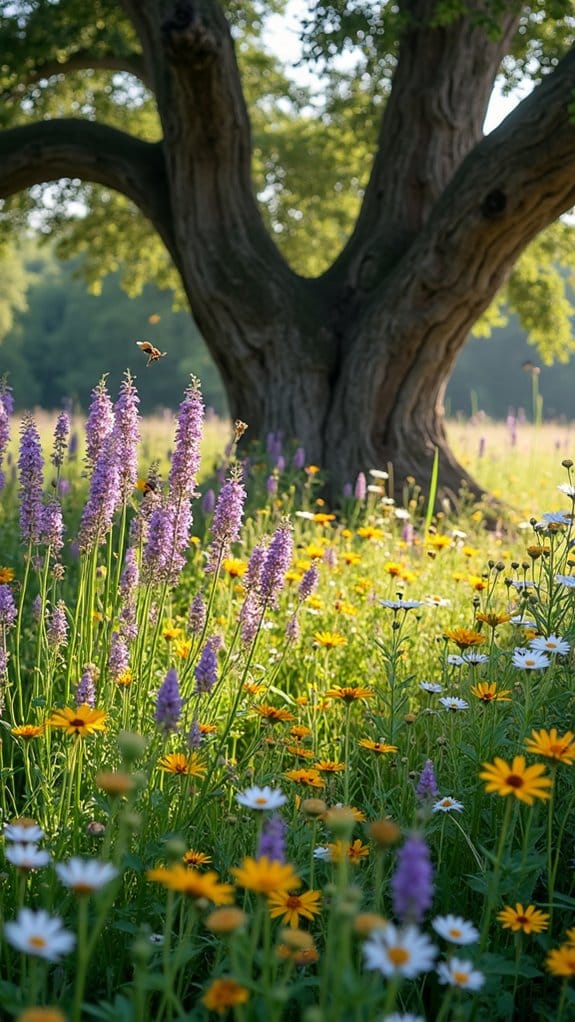 native flowers attract pollinators