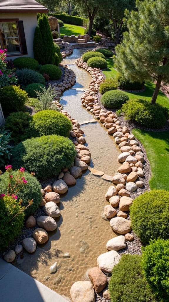 natural drainage landscape enhancement