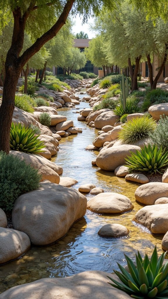 natural flow with stones
