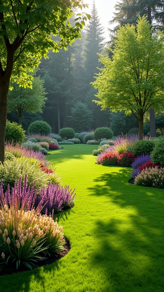 natural flowing garden design