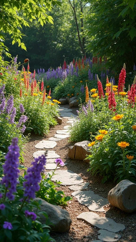 natural focal points enhance garden