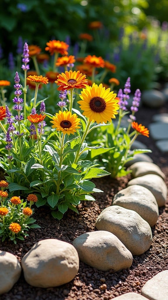 natural look with river rock