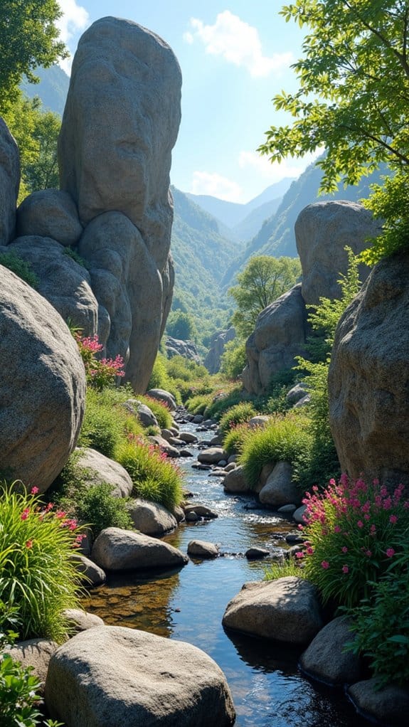 natural rock garden transformation