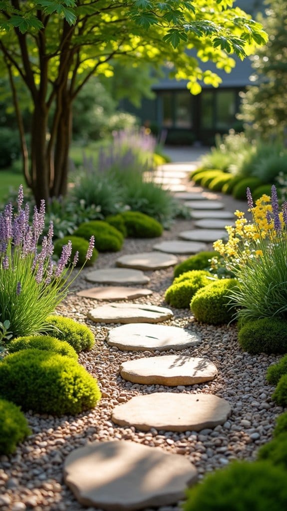 natural stone garden pathway
