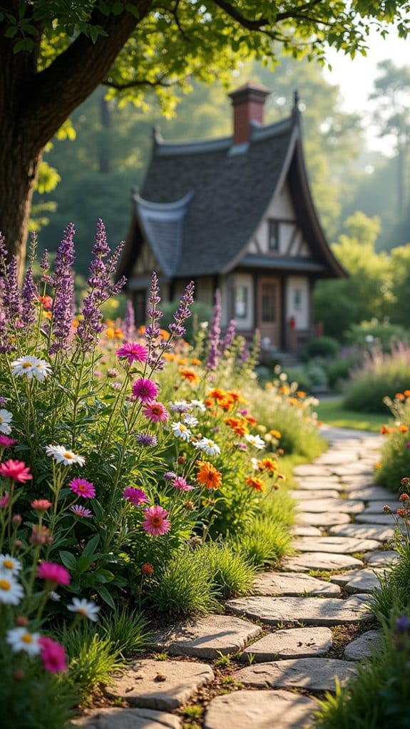 natural stone garden pathways