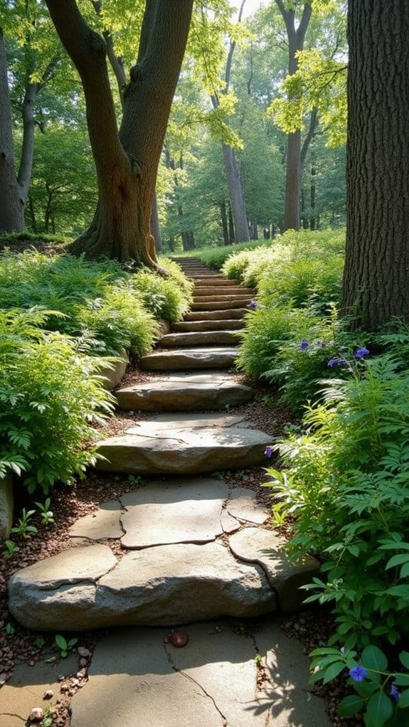 natural stone garden pathways