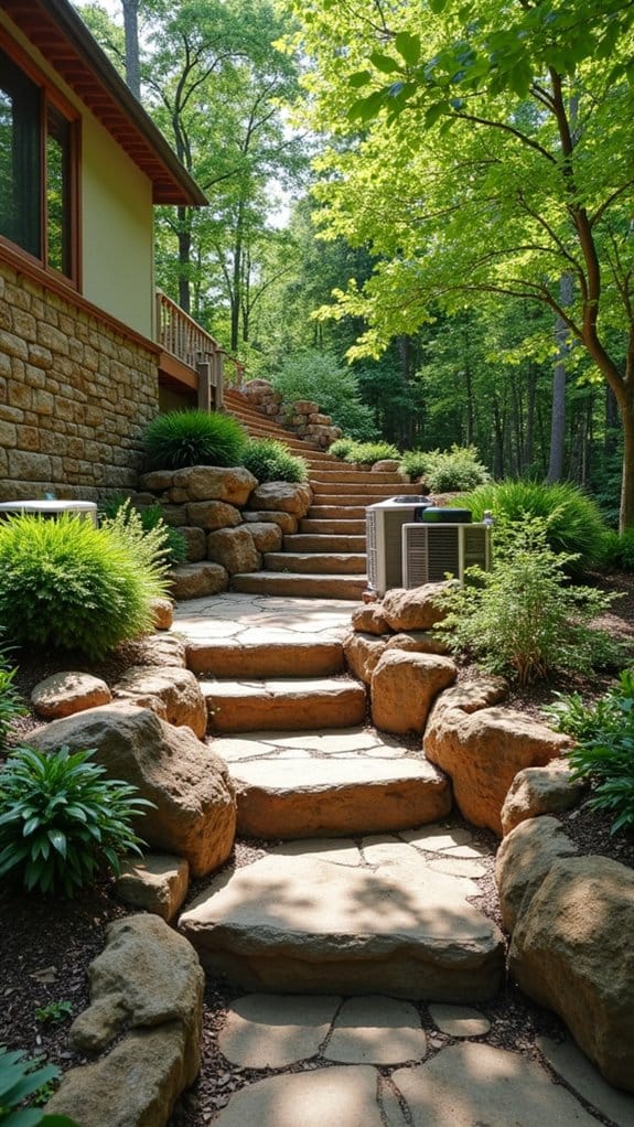 natural stone retaining walls