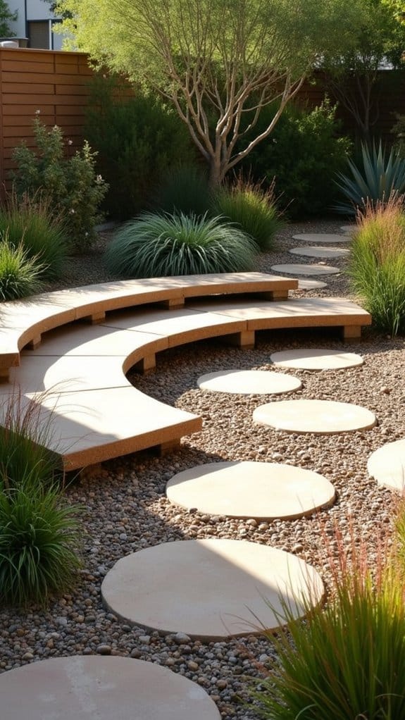 natural stone seating areas